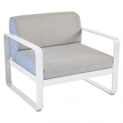 Fermob Bellevie lounge zetel (1p)- witte kussens