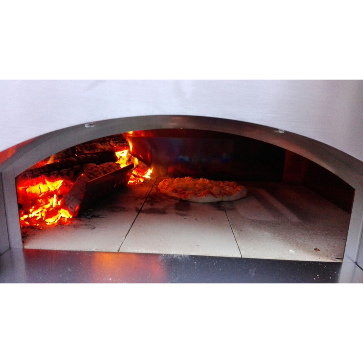 PROMO Pizza oven Red 60x60 - 2 pizza's