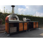 PROMO Pizza oven Red 60x60 - 2 pizza's